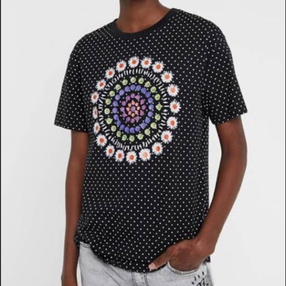 Desigual Polka Dot Floral Tee - Picture 2 of 11